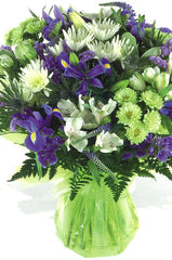 Purple and Green Mixed Bouquet